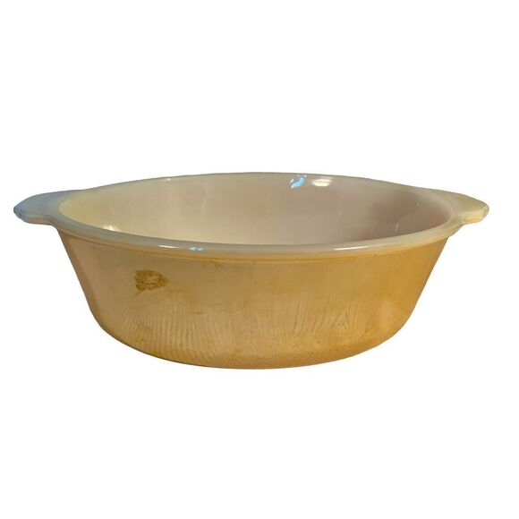 Vintage Pyrex FIRE KING Peach Lusterware 1-1/2 Qt. Casserole Dish #467 READ - Picture 12 of 16